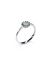 Anello Stocco Gioielli Donna in Oro bianco Zircone ANS 33 - ANS 33